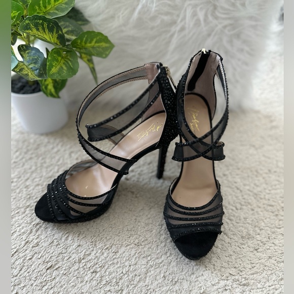 Thalia Sodi Ceara Platform Evening Sandals with Rhinestone Embellishments - Picture 6 of 9